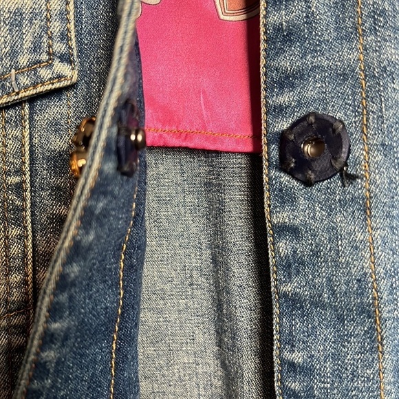 Berek 2 Bejeweled Jean Jacket By Takako Sakon Size XSmall - Picture 11 of 12